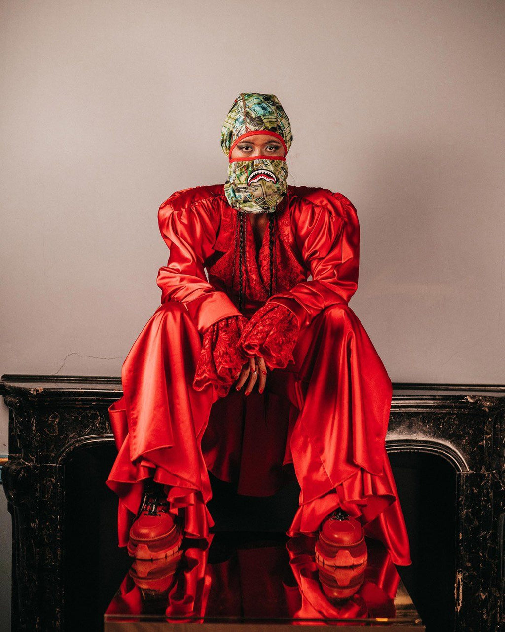 Mama I Made It Pull Down Ski Mask - Image 5
