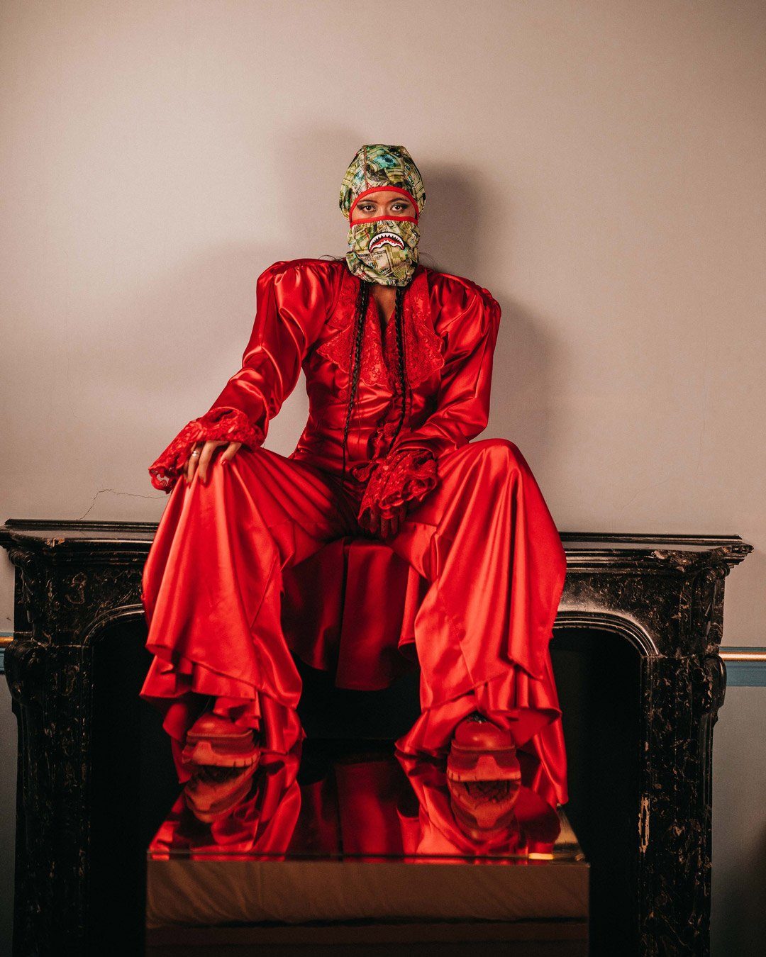 Mama I Made It Pull Down Ski Mask - Image 6