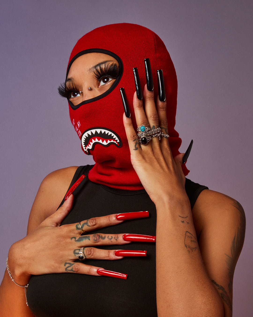 Shark Central Ski Mask (Red) - Image 2