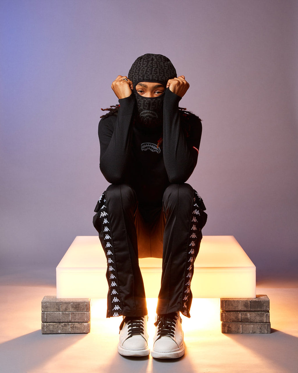 Cashin Checks Ski Mask (Gray) - Image 6