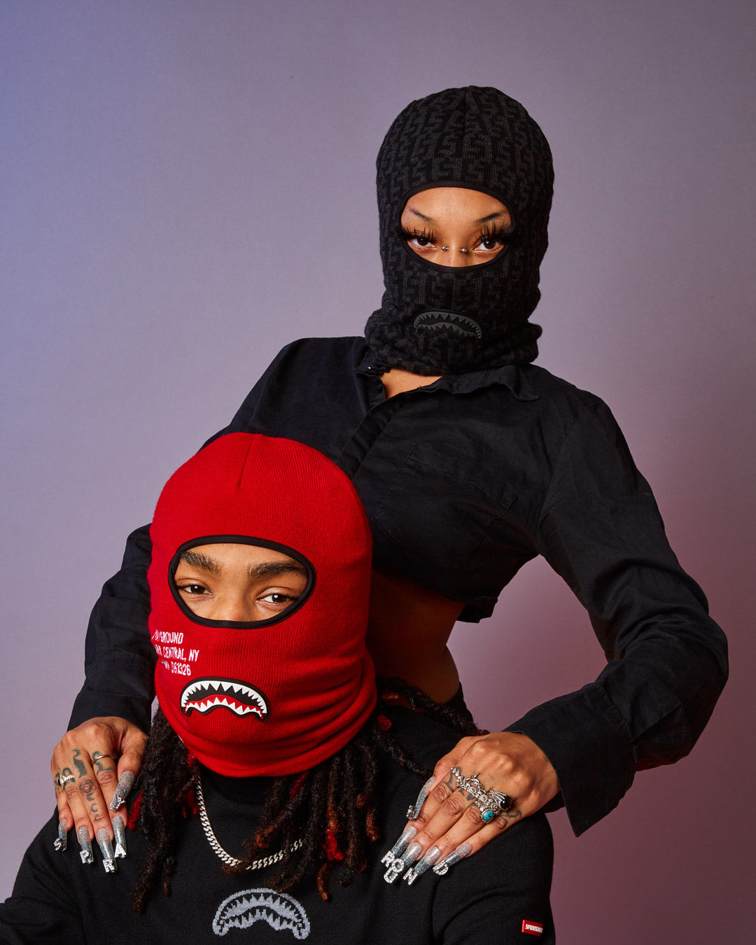 Cashin Checks Ski Mask (Gray) - Image 7