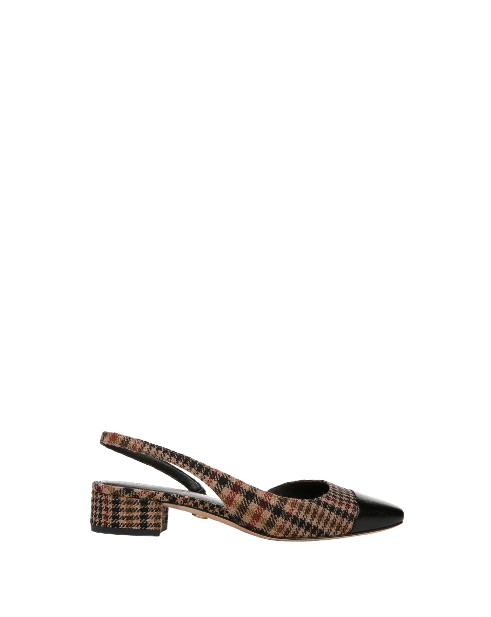 Cecile Plaid Cap-Toe Slingback - Image 6