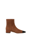 Cecile Suede Cap-Toe Bootie - Image 5