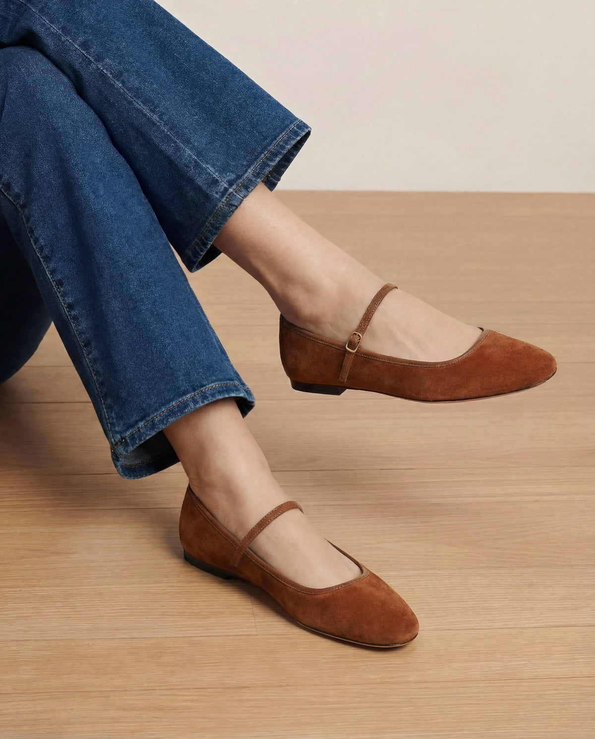 Ellie Suede Flat - Image 2