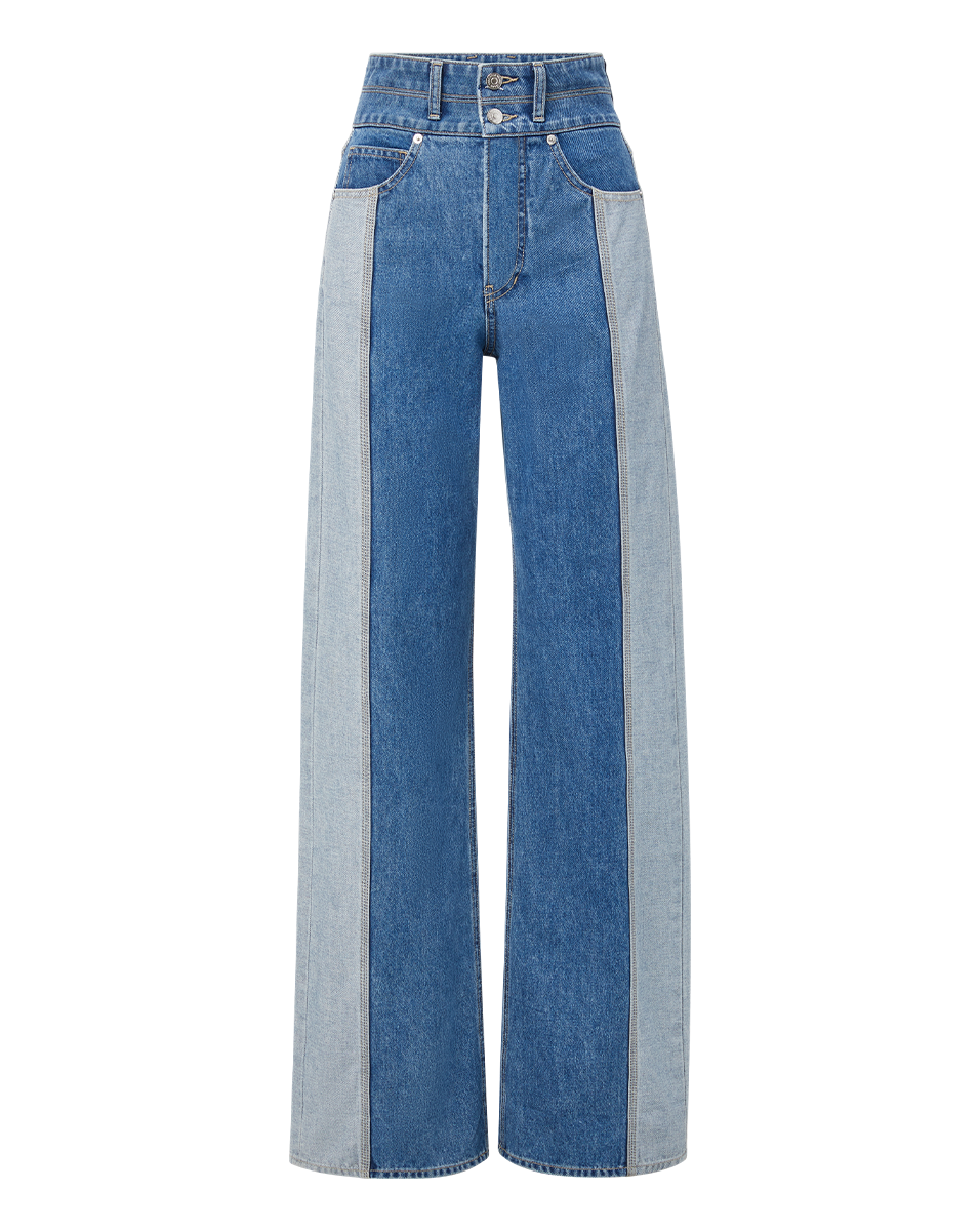 Taylor Two-Tone Wide-Leg Jean - Image 4