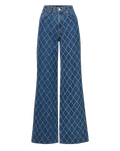 Taylor Diamond Printed Wide-Leg Jean - Image 7