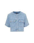 Elias Short Sleeve Denim Jacket - Image 6
