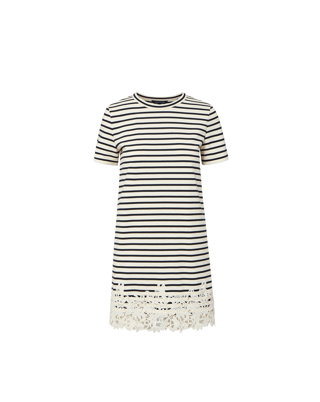 Rhue Striped Lace-Hem Mini Dress - Image 6