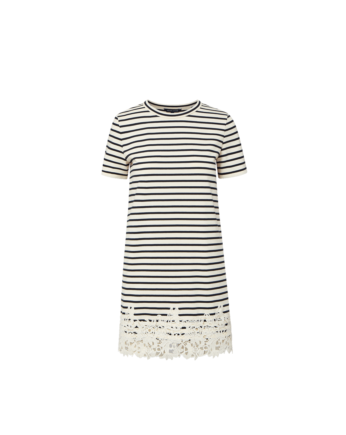 Rhue Striped Lace-Hem Mini Dress - Image 6