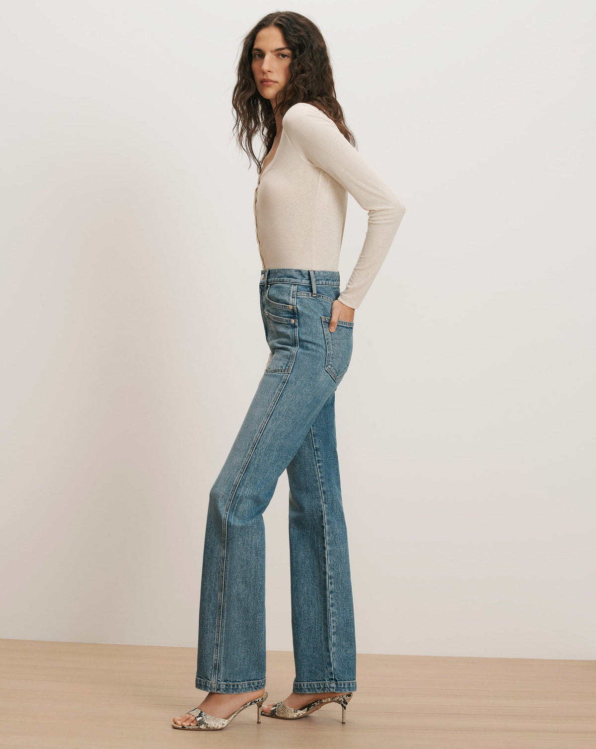 Dylan Patch-Pocket Straight-Leg Jean - Image 3