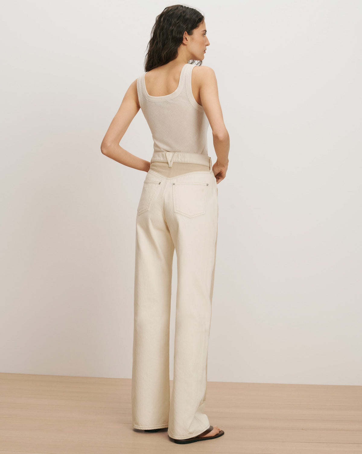 Taylor Color-Block Wide-Leg Jean - Image 5