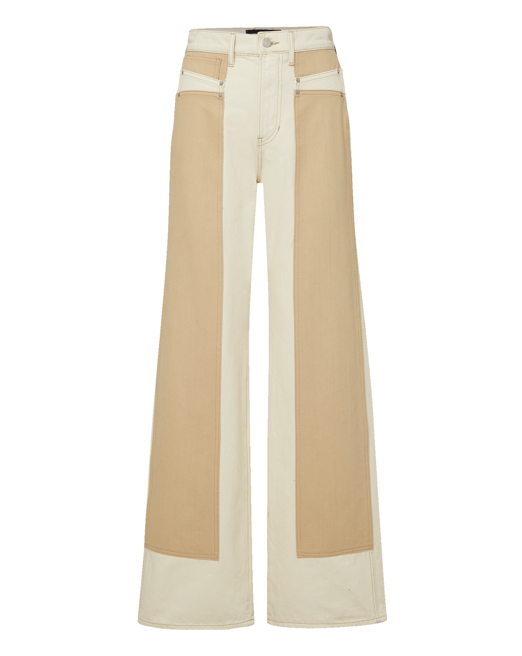Taylor Color-Block Wide-Leg Jean - Image 8