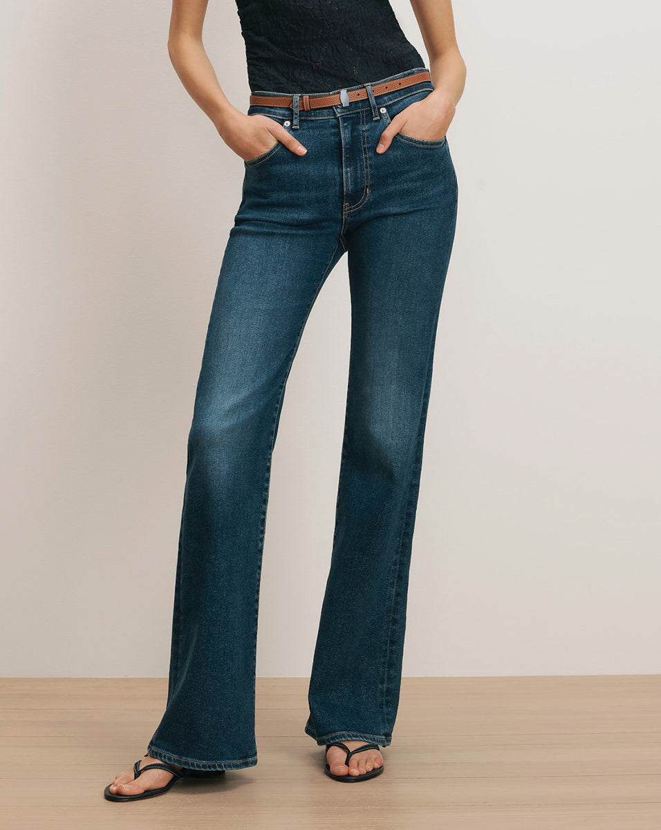 Crosbie Mid-Rise Slim Wide-Leg Jean - Image 2