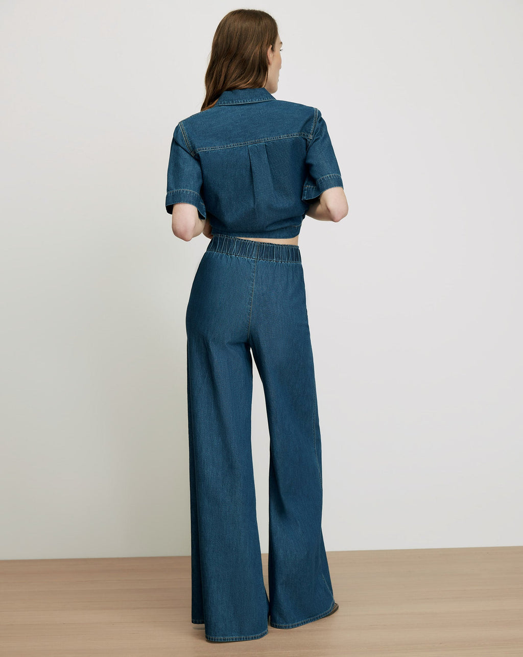 Digby Wide-Leg Chambray Pant - Image 5