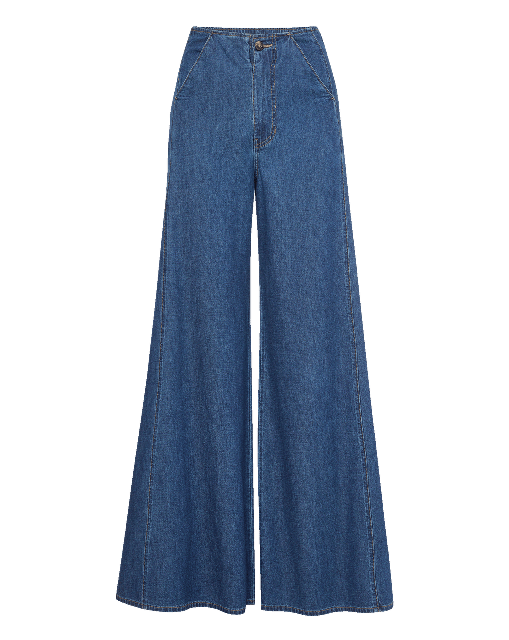 Digby Wide-Leg Chambray Pant - Image 6