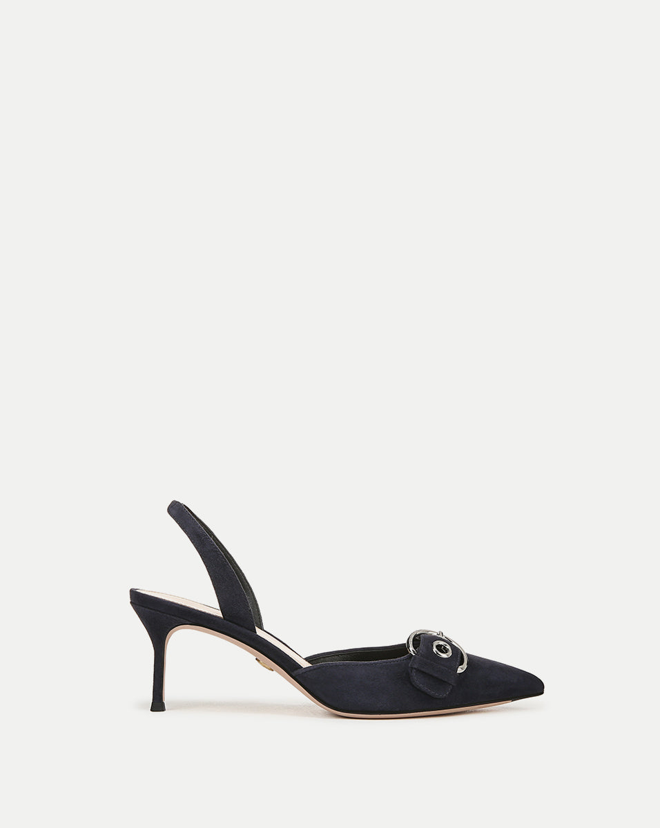 Roxy Suede Slingback Pump
