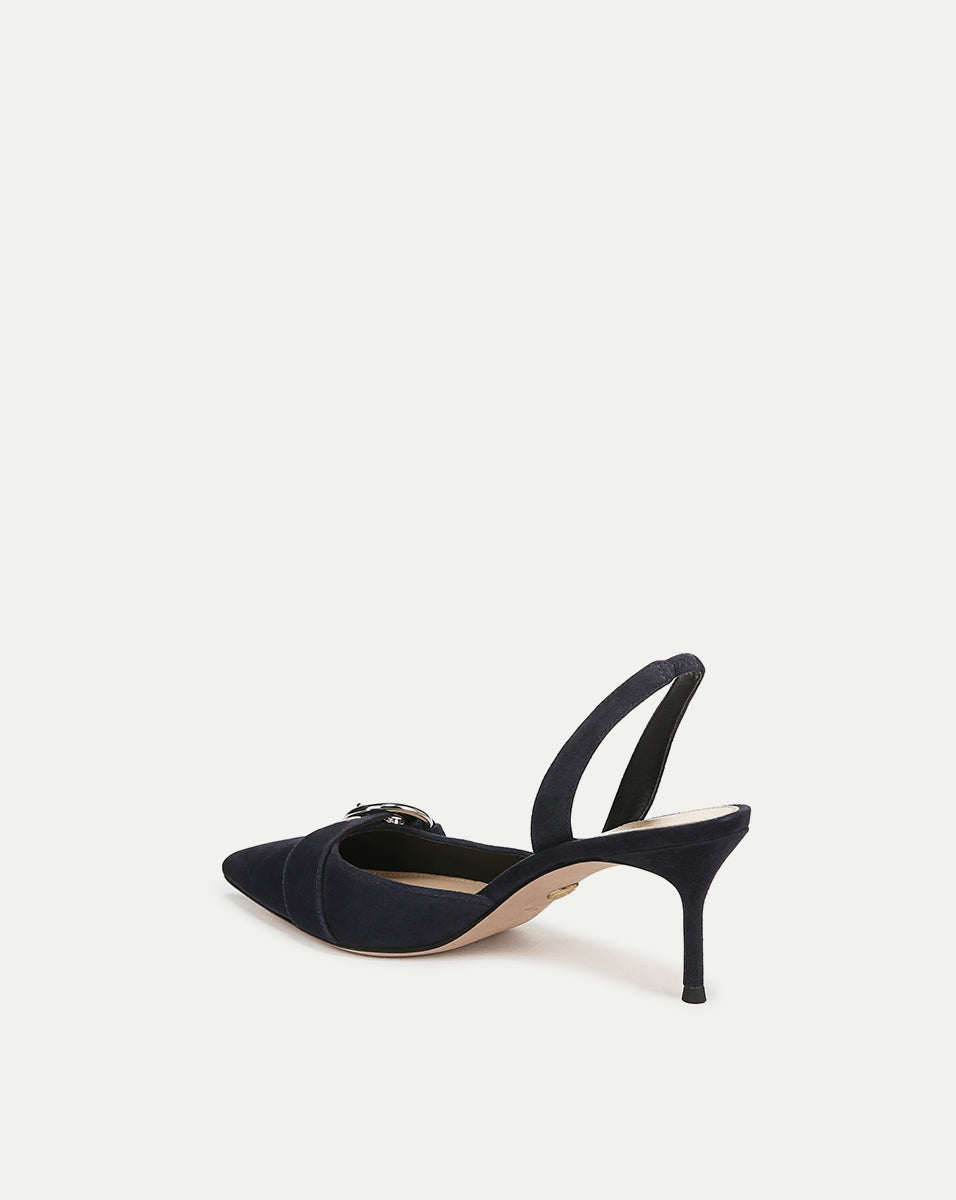 Roxy Suede Slingback Pump - Image 5