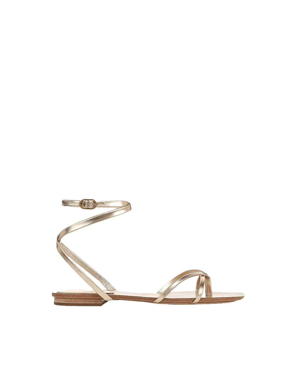 Allegra Metallic Ankle-Wrap Sandal - Image 8