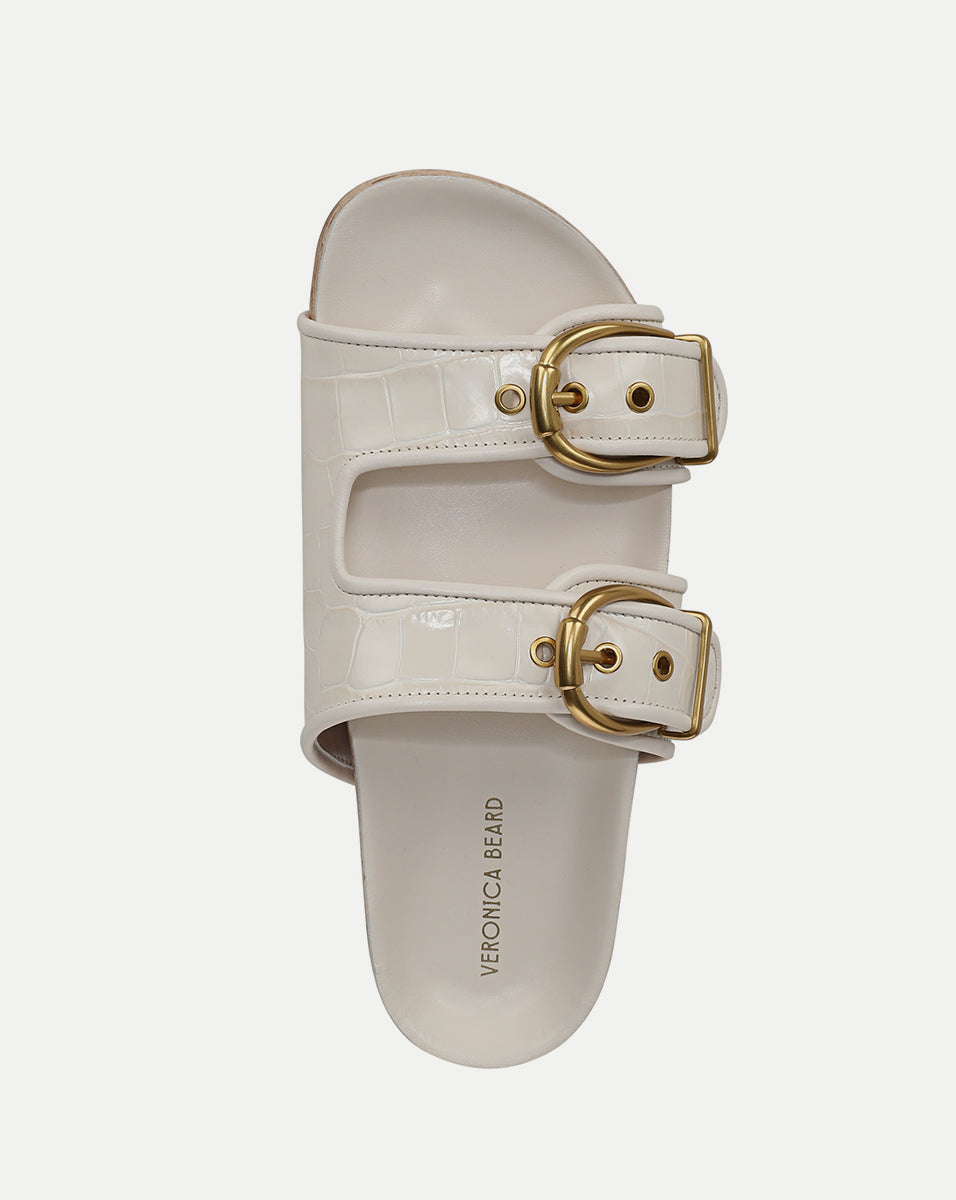 Prue Croc-Embossed Buckle Sandal - Image 4