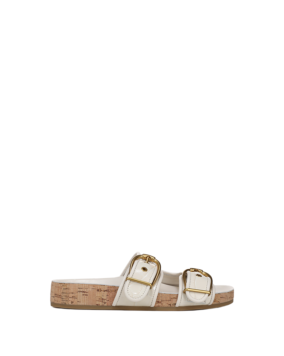 Prue Croc-Embossed Buckle Sandal - Image 6
