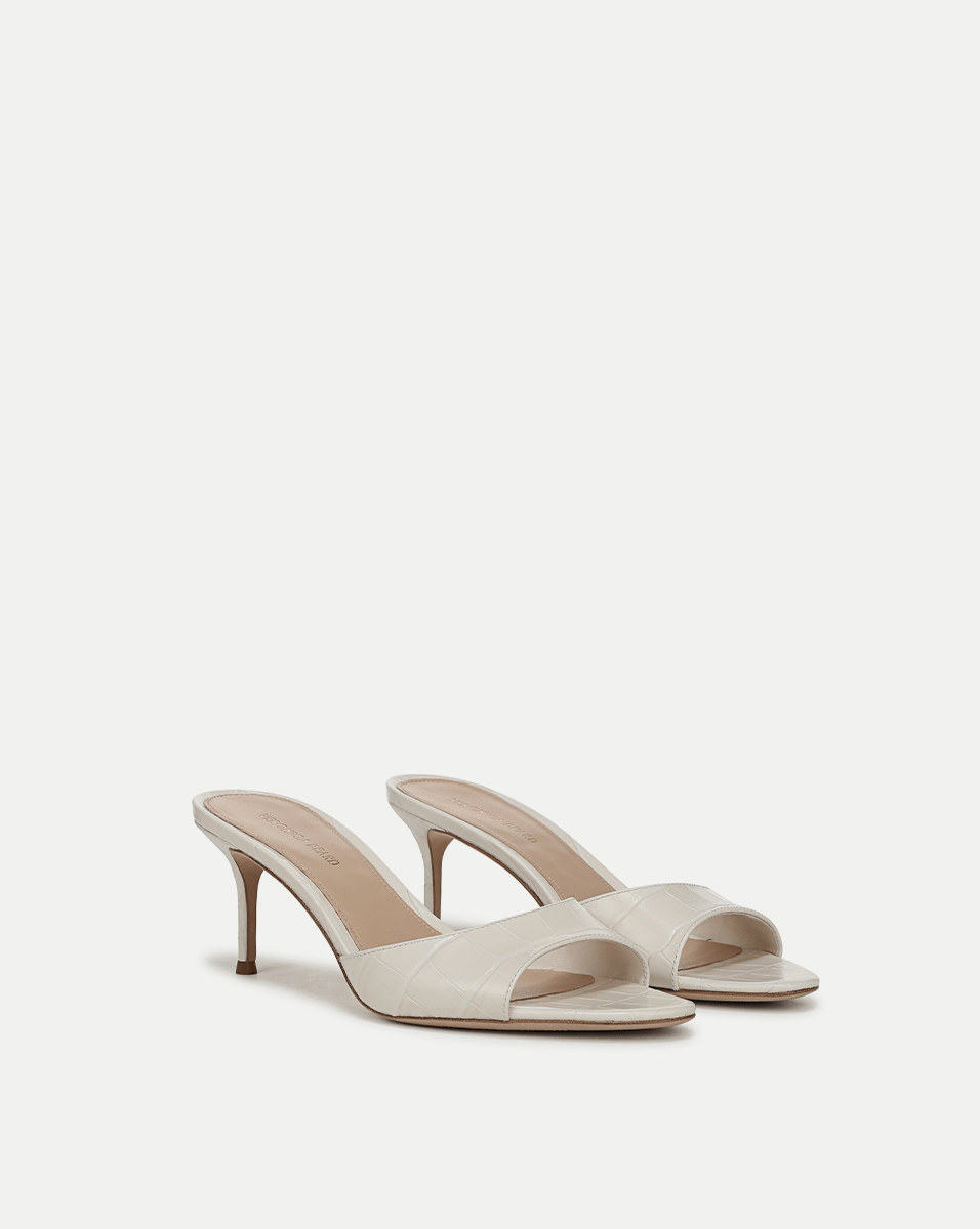 Tia Croc-Embossed Sandal - Image 3