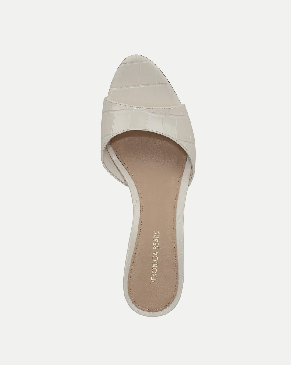 Tia Croc-Embossed Sandal - Image 4