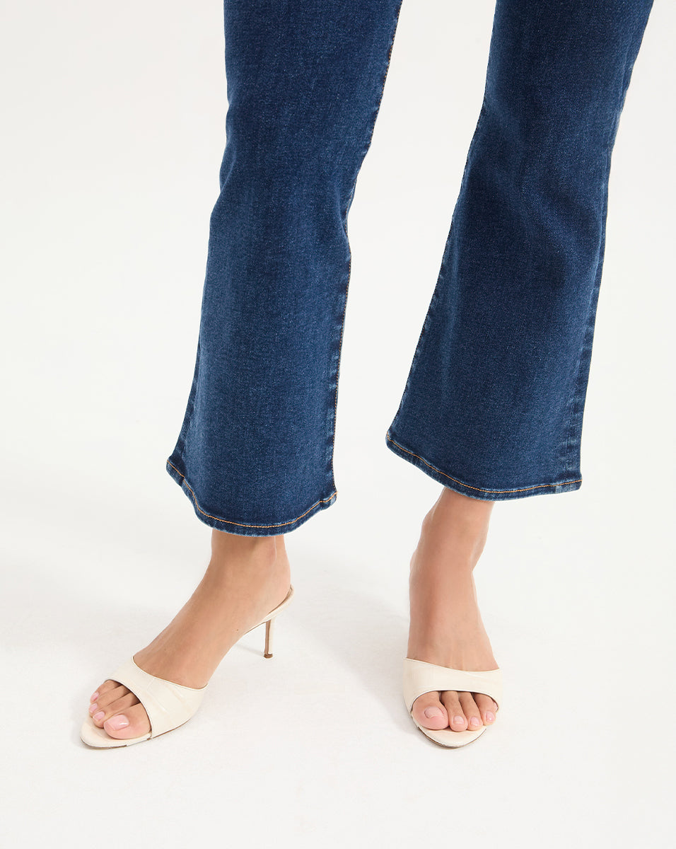 Tia Croc-Embossed Sandal - Image 2