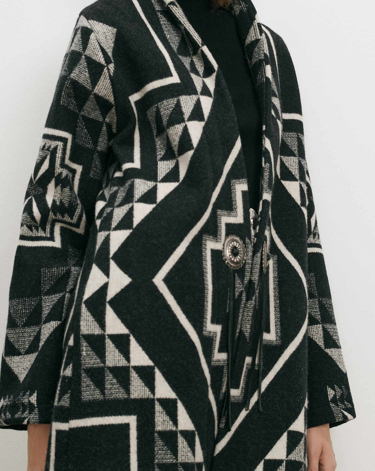 Long Wool Bolero Coat - Image 4