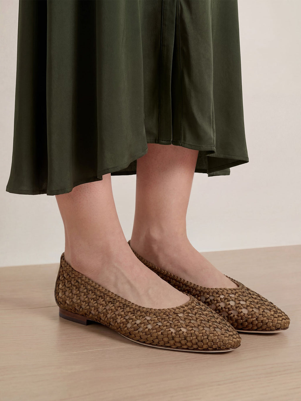 Cienna Woven Satin Flat - Image 2