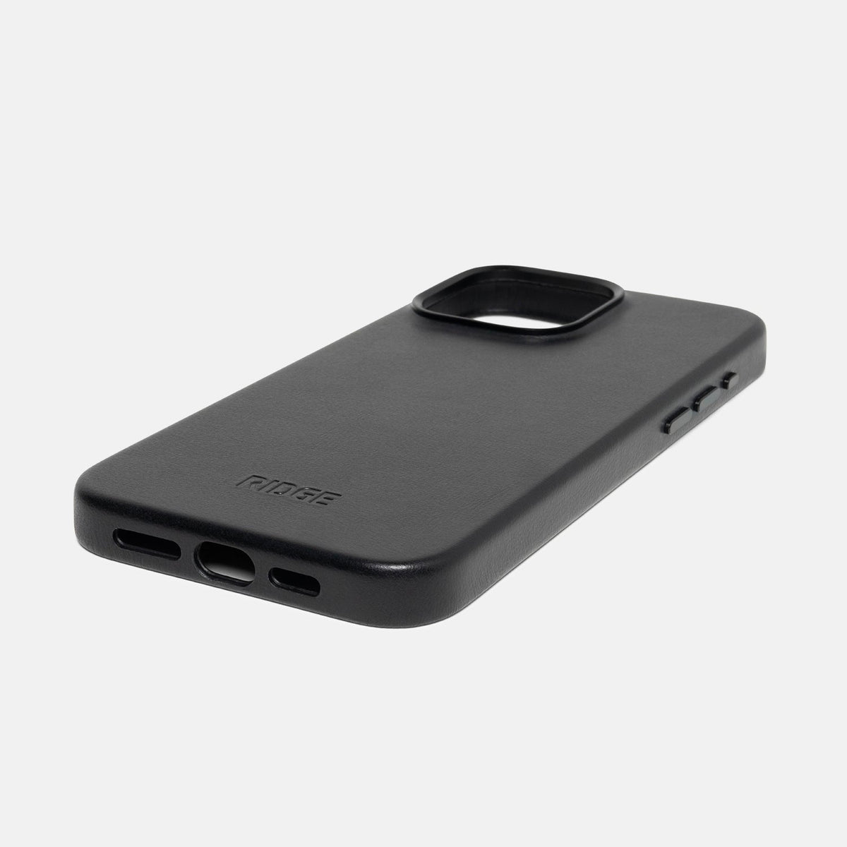 Everyday Phone Case - iPhone 15 Pro Max - Midnight Black Leather - Image 4