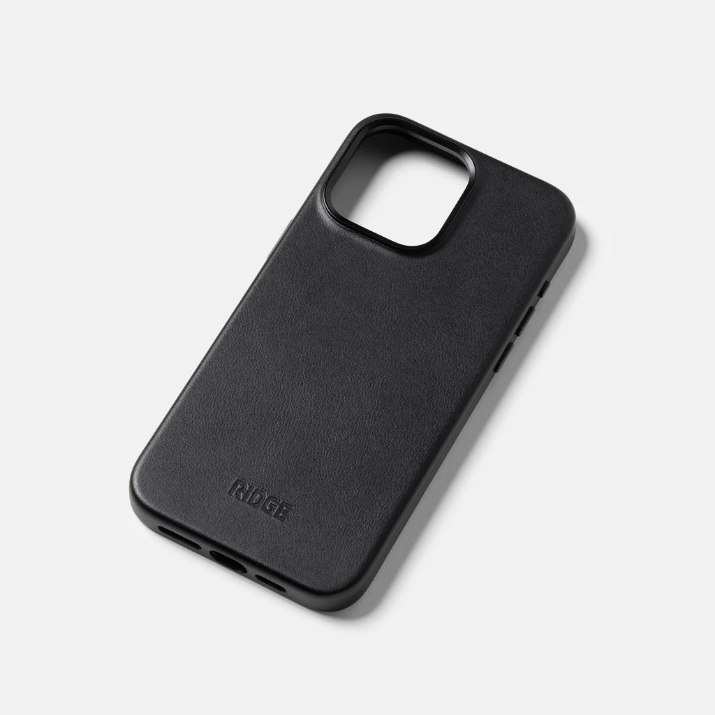 Everyday Phone Case - iPhone 15 Pro Max - Midnight Black Leather - Image 6