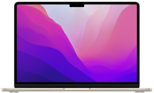 Apple MacBook Air 13 2022 Gold 3.49 GHz M2 8-Core CPU 24GB Unified Memory 2TB Solid State Drive 8-Core GPU