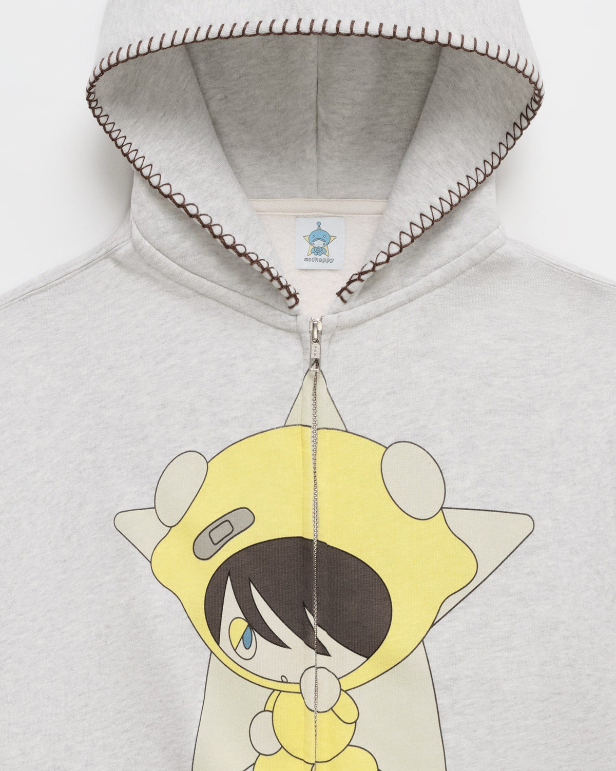 Madhappy & Friends Tartling Midweight Fleece Zip Up - Image 2