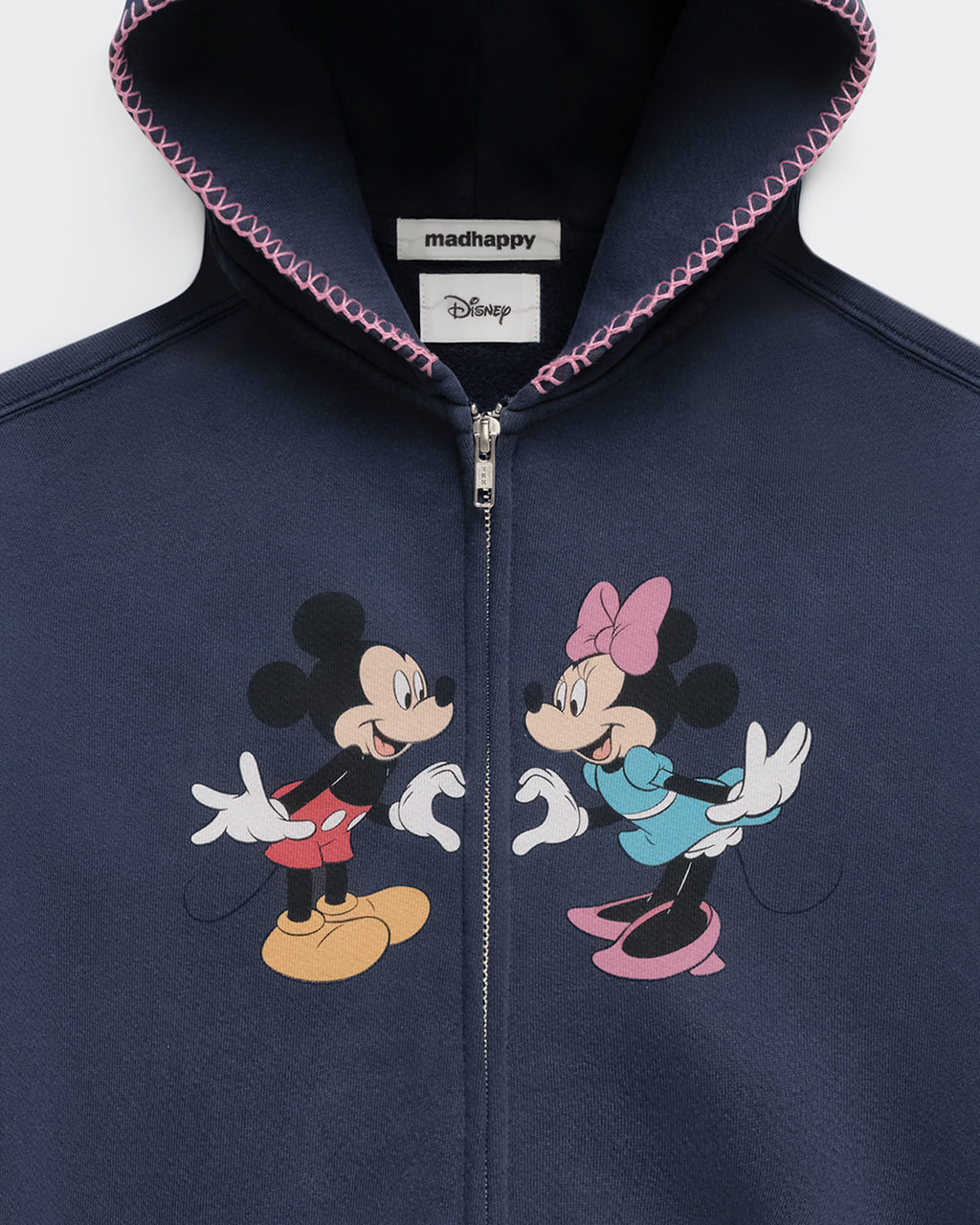 Mickey Mouse and Minnie Mouse Heart Fleece Zip Up - Image 2