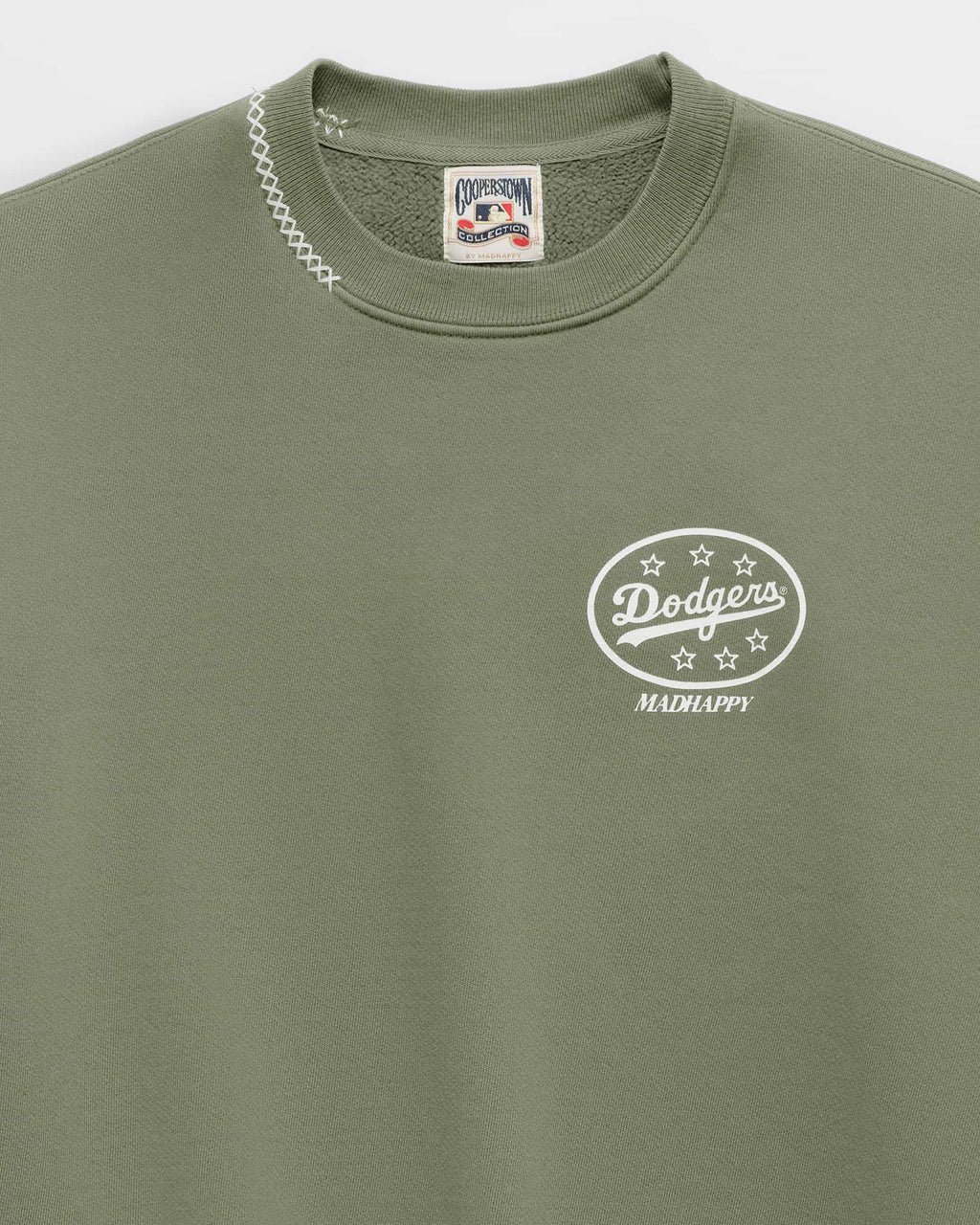 Dodgers Oval Fleece Crewneck - Image 2