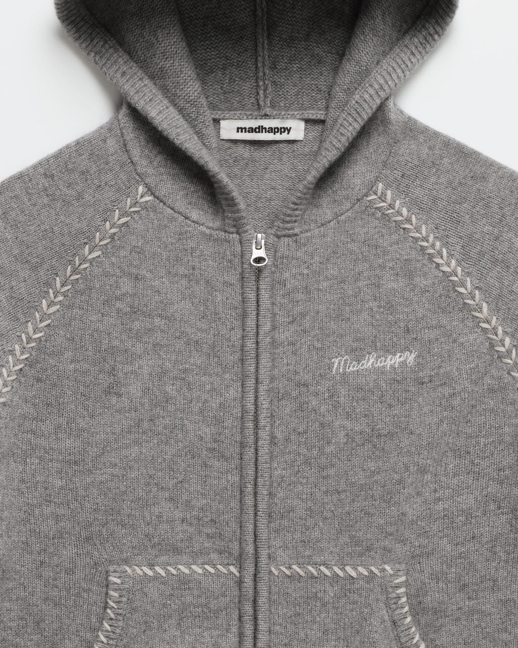 Knit Zip Up Hoodie - Image 2