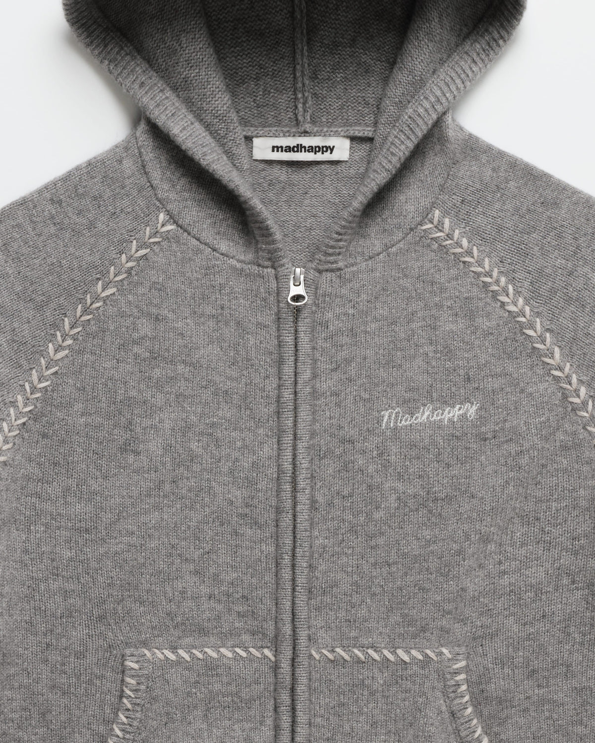 Knit Zip Up Hoodie - Image 2