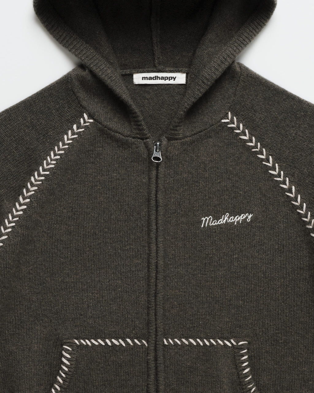 Knit Zip Up Hoodie - Image 2