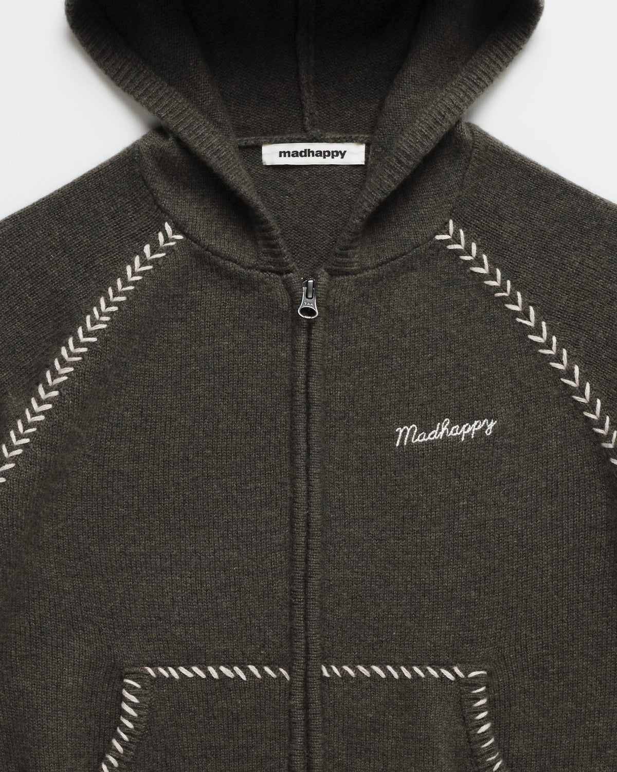 Knit Zip Up Hoodie - Image 2