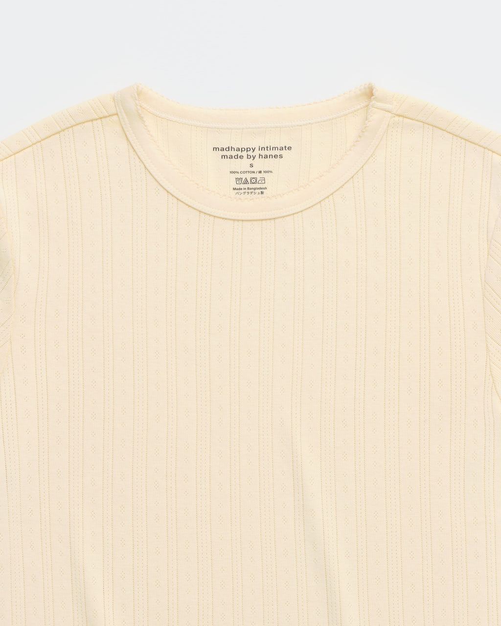Hanes Pointelle Baby Tee - Image 2