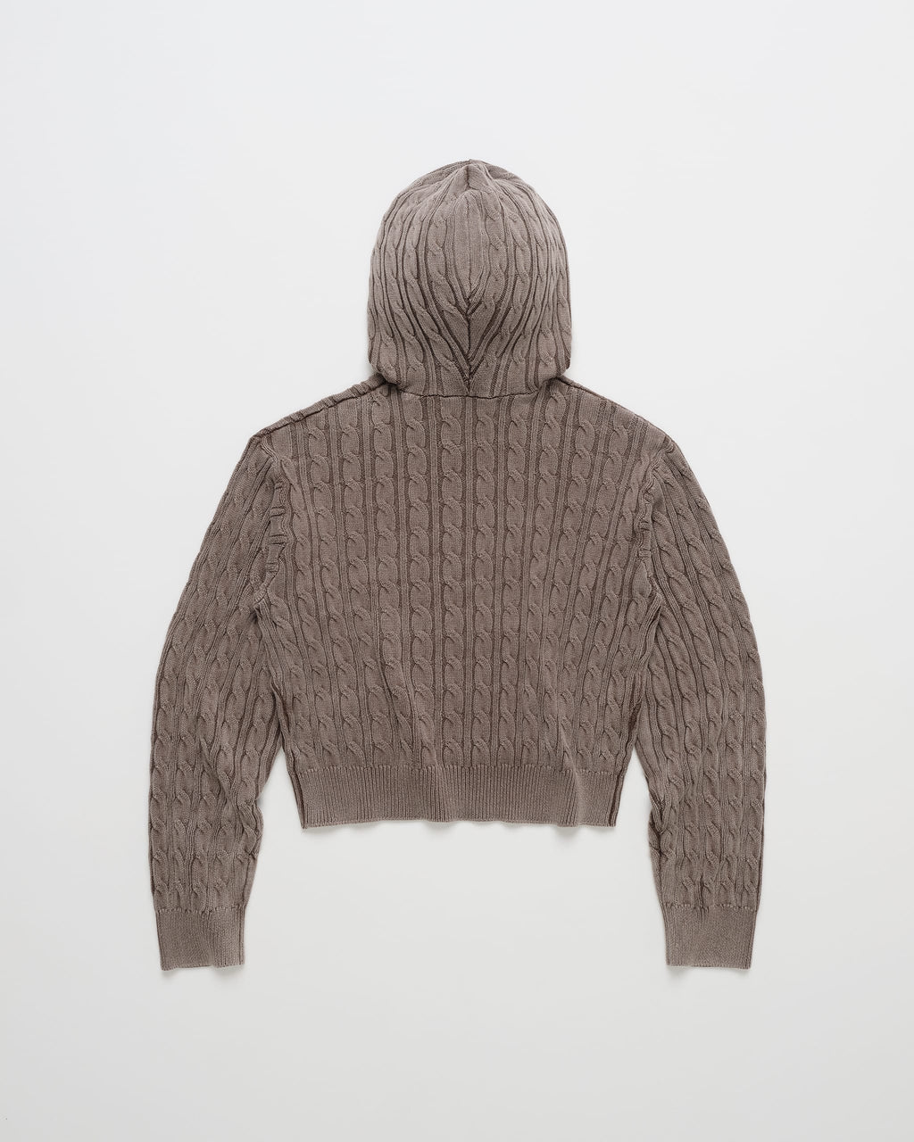 Classics Washed Cable Knit Hoodie - Image 5