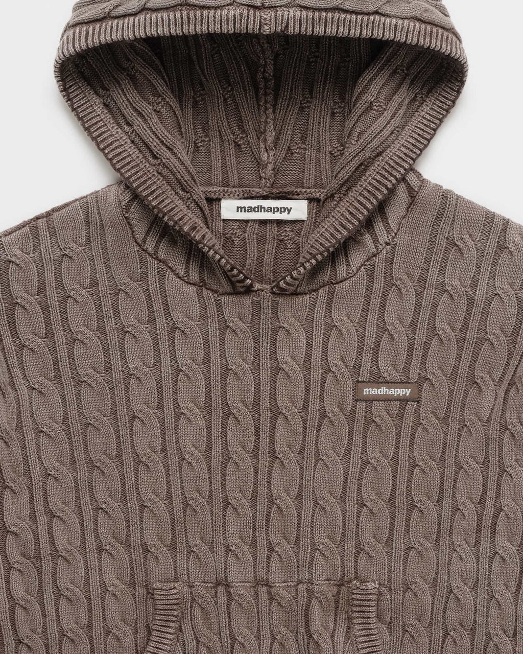 Classics Washed Cable Knit Hoodie - Image 4