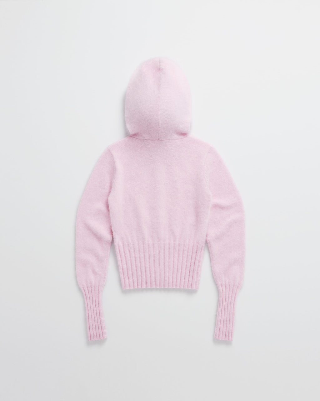 Fuzzy Knit Zip Up Hoodie - Image 3