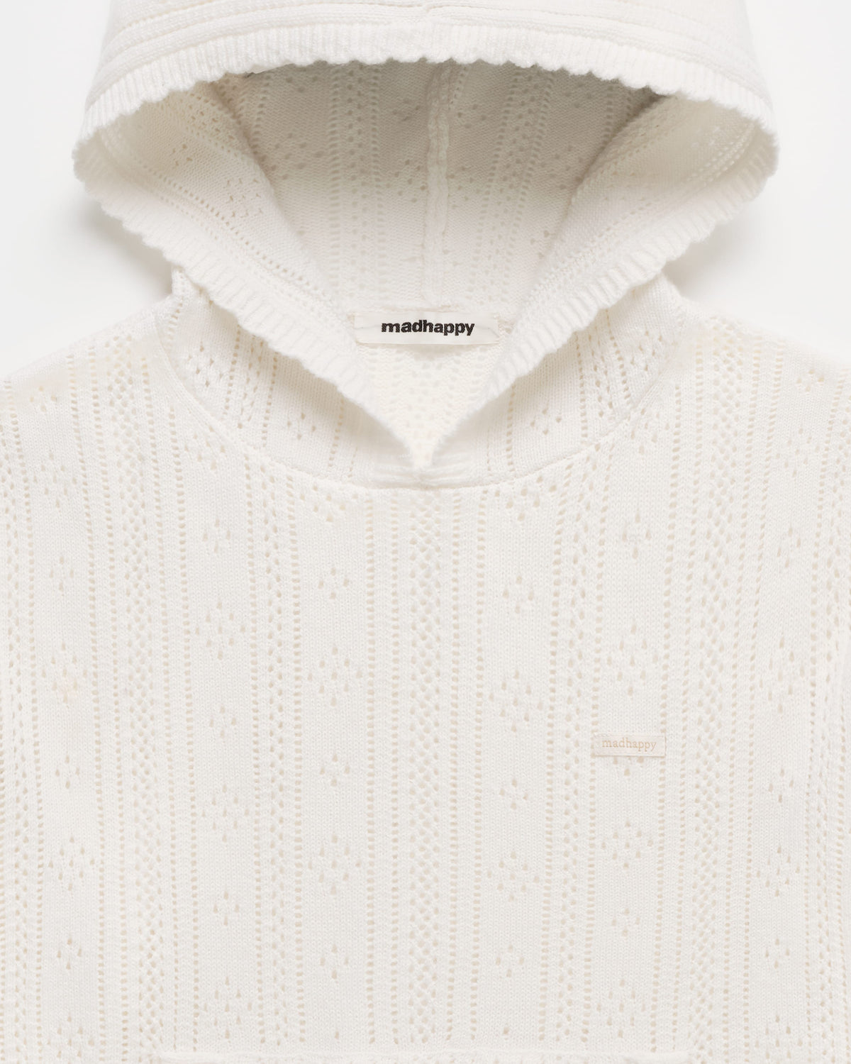Pointelle Pullover Sweater Hoodie - Image 2