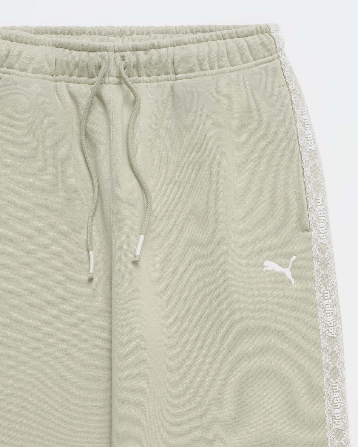 PUMA Lace Trim Fleece Straight Sweatpant - Image 2