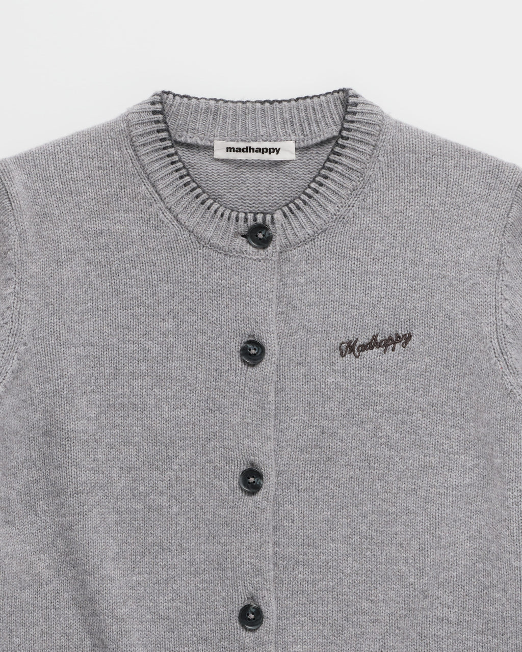 Knit Crewneck Cardigan - Image 4
