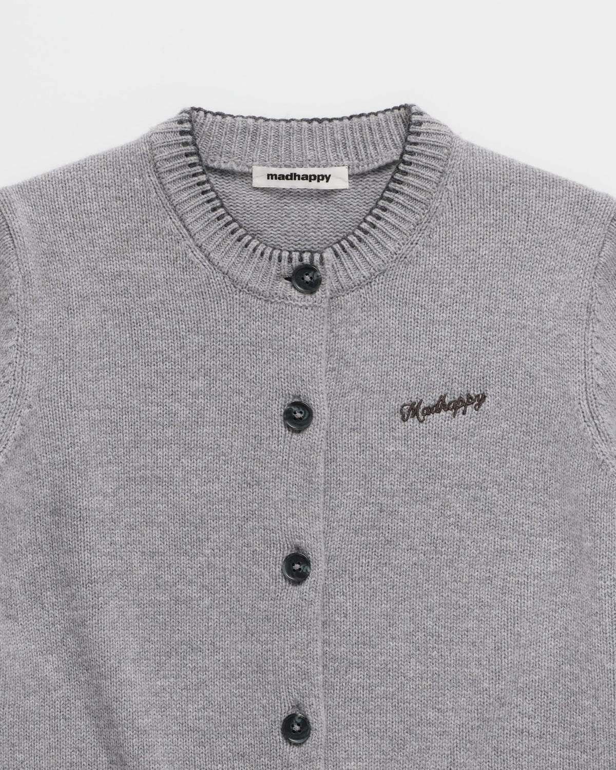 Knit Crewneck Cardigan - Image 4