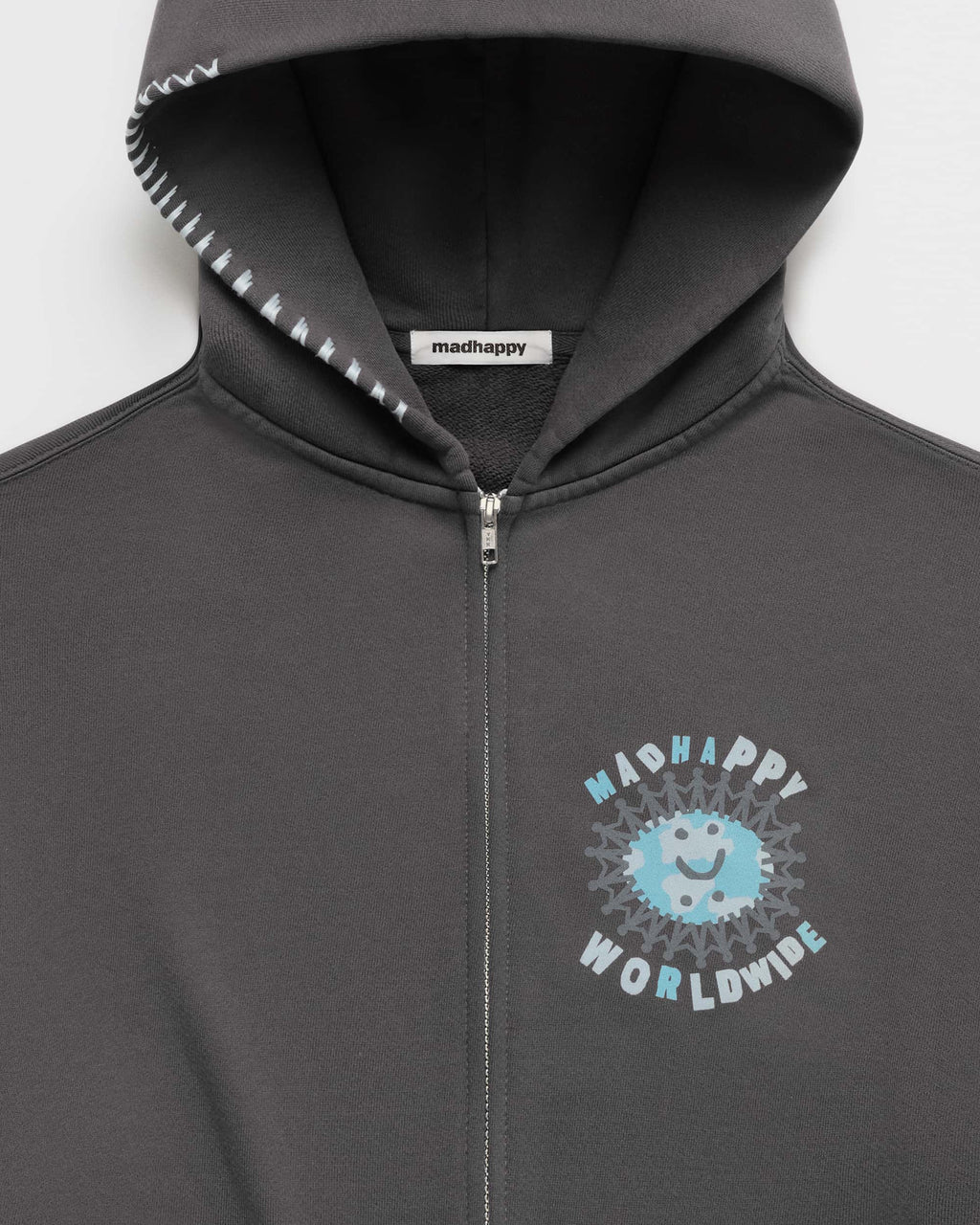 Globe Fleece Zip Up - Image 2
