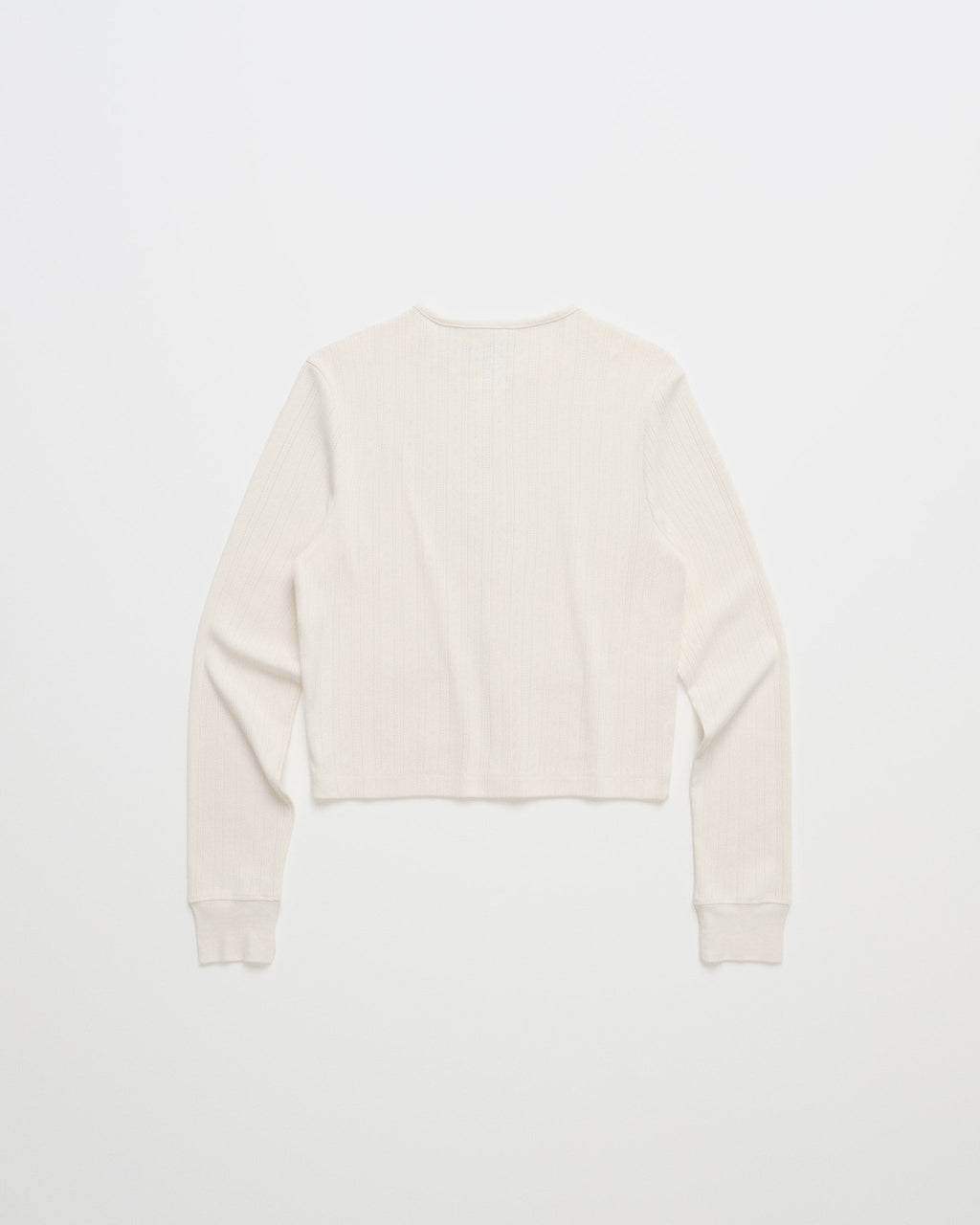 Hanes Pointelle Crewneck Cardigan - Image 3