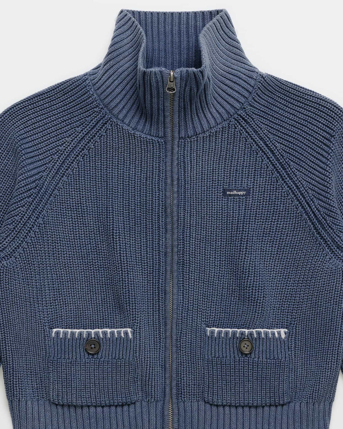 Washed Knit Full Zip - Image 2